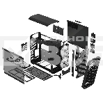 Корпус Fractal Design Torrent Black RGb TG Light Tint / E-ATX, TG, 2x3.5, 4x2.5, 7xPCI, 1xUSB-C, 2xUSB3.0 / 2x180mm, 3x140mm ARGb fans inc. / FD-C-TOR1A-04, фото 1