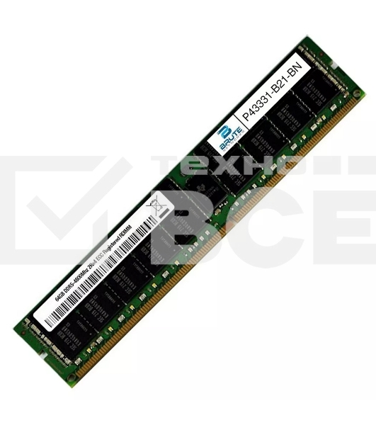 Оперативная память HPE P43331-B21, DDR5, 64GB (1x64 GB), 4800 MHz, CL40, ECC, RDIMM