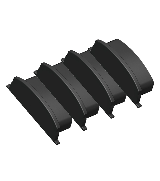 Заглушка для профиля GP8210 BK черный 18*4