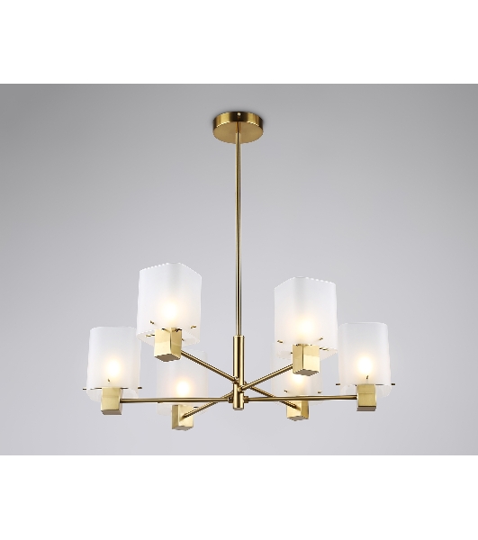 Люстра Ambrella light LH57031/6 BS/SM латунь/дымчатый E14/6 max 40W D690*690