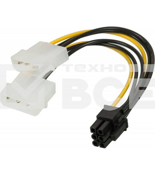 Кабель питания Ningbo RTL-C32 PCI-E 6pin/2xMolex
