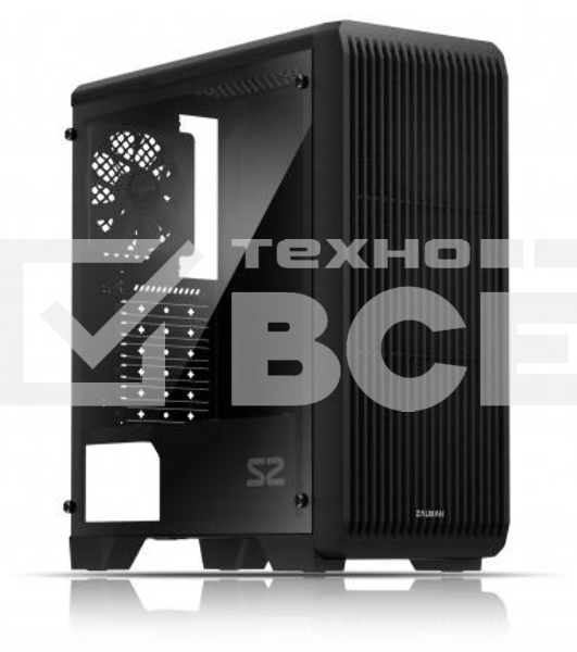 Компьютерный корпус Zalman S2 черный без БП ATX 2x120mm 2xUSB2.0 1xUSB3.0 audio bott PSU