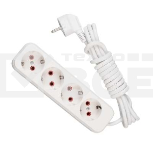 Удлинитель 4х2м с заземл. 16А IP20 Lezard 720-0402-401