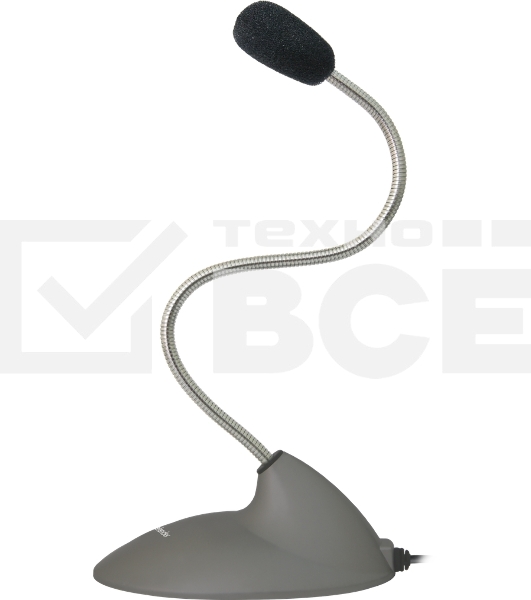 Микрофон компьютерный Defender MIC-111, серый, кабель 1,5 м