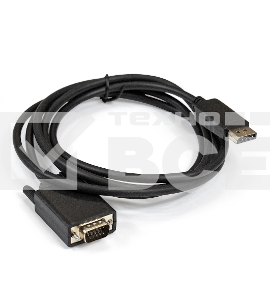 Кабель Exegate EX284914RUS DisplayPort-VGA ExeGate EX-CC-DPM-VGAM-1.8 (20M/15M, 1,8м, экран)