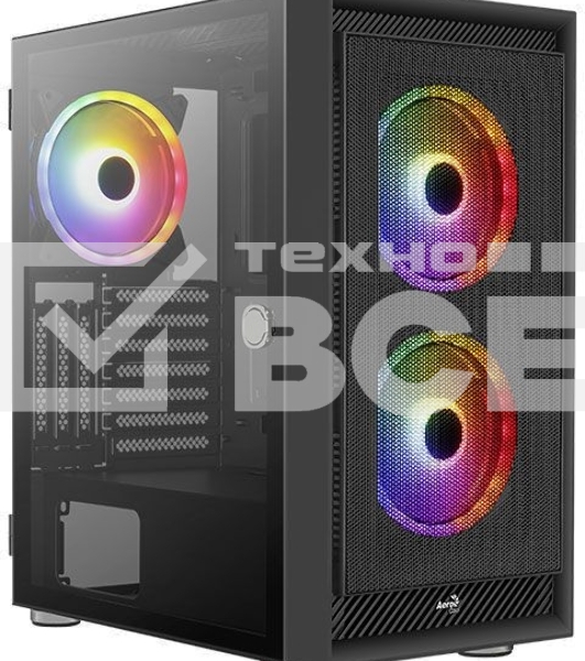 Компьютерный корпус Aerocool / Formula Graphite-G-BK-v2 черный без БП ATX 3x140mm 2xUSB3.0 audio