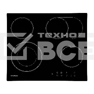 Варочная поверхность Hyundai HHE 6670 BG черный