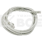 Патч-корд Buro Basic UTP 4 пары cat6 CCA molded 3м серый RJ-45 (m)-RJ-45 (m), фото 1