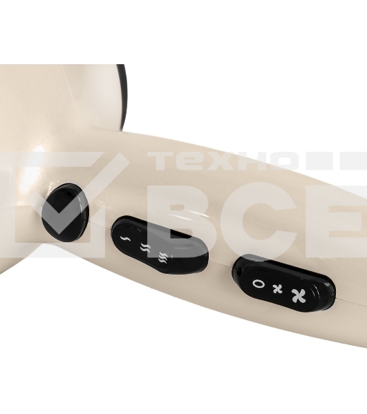 Фен SUPRA PHS-2205L (Мощность 2200 Вт. 2 скорости воздушного потока. 3 режима нагрева. Функция «Холодный обдув». Функция ионизации воздуха. Насадки: концентратор\ диффузор.)