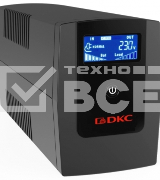 Источник бесперебойного питания ИБП Info LCD 1500В.А Schuko (3) USB + RJ45 DKC INFOLCD1500S