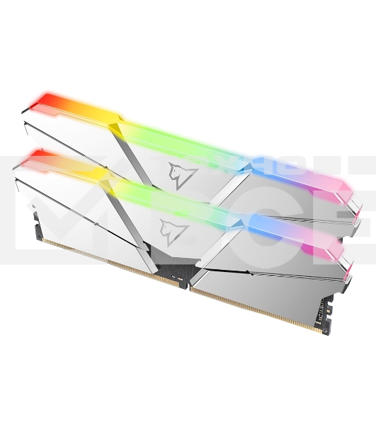 Оперативная память NETAC Shadow, DDR4, 16GB (2x8GB), 3600MHz, CL18, с радиаторами, RGB, серебристый