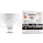 Лампа светодиодная Gauss Elementary MR16 5.5Вт цок.:GU5.3 спот 220B 3000K св.свеч.белый.теп. (упак.:10шт), фото2