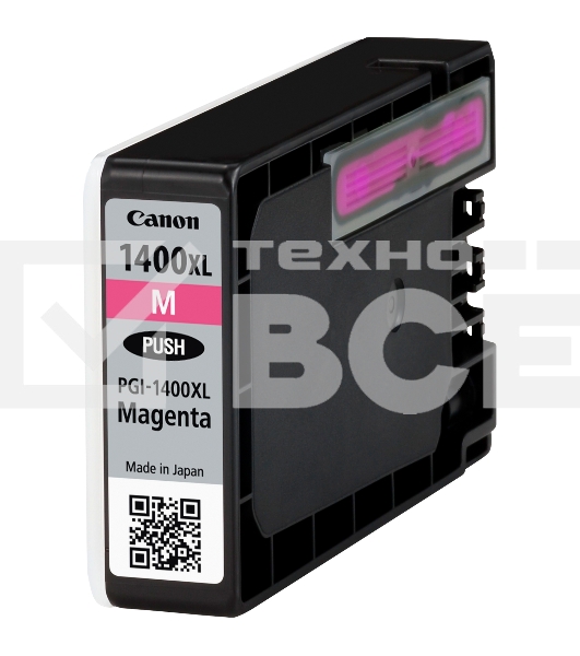 Картридж струйный CANON PGI-1400XL пурпурный (780 стр. 12 мл) для Canon MAXIFY МВ2040/2340/2740