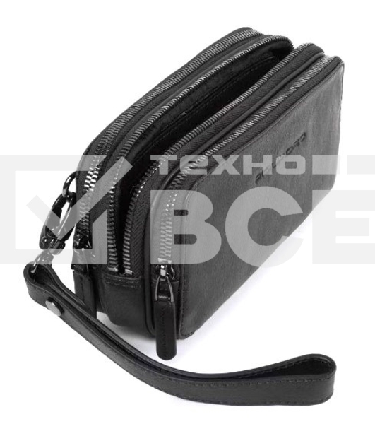 Клатч мужской Piquadro Black Square AC2141B3/N черный натур.кожа