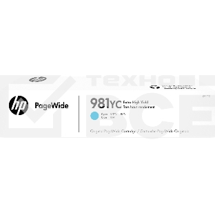 Картридж струйный HP 981YС голубой Extra High Yield