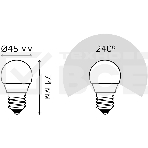 Лампа светодиодная Gauss Elementary 53226T 6Вт цок.:E27 шар 180B 4100K св.свеч.бел.нейт. (упак.:3шт), фото6
