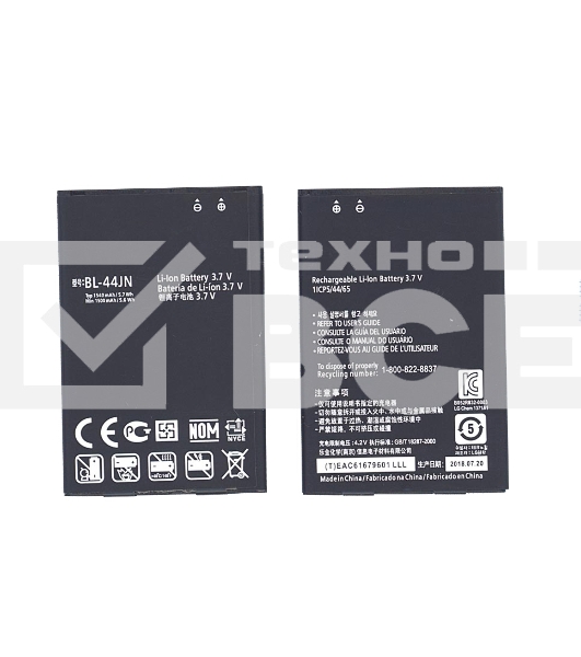 Аккумуляторная батарея BL-44JN для LG Optimus черный, P970 1500mAh 3,7V