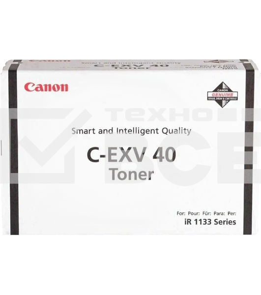 Картридж лазерный CANON C-EXV40 TONER BK EURC-EXV40 3480B006 черный (6000стр.) для Canon iR1133/1133A/1133iF