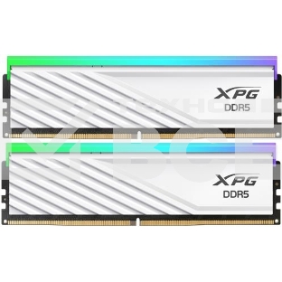 Оперативная память XPG Lancer Blade, DDR5, 32GB (2x16GB), 6400MHz, CL32, с радиаторами, RGB, белый