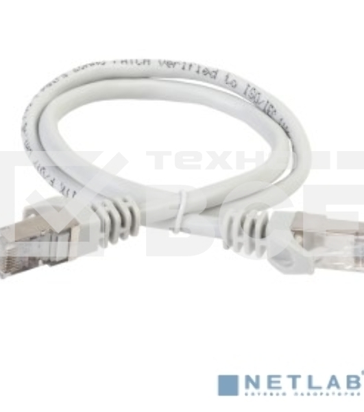 Коммутационный шнур ITK PC01-C5EF-1M5 (патч-корд), кат.5Е FTP, 1,5м, серый