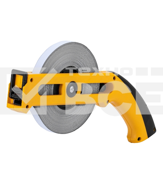 Рулетка геодезическая Denzel 50 м х 13 мм, открытый корпус, металлическая лента