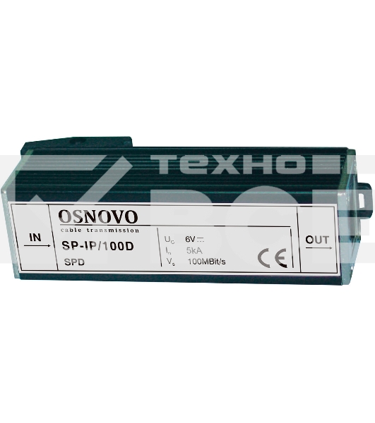 Грозозащита OSNOVO Устройство грозозащиты для ЛВС (скорость до 100 Мб/с)
