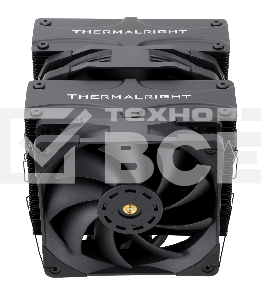 Кулер для процессора Thermalright Frost Commander 140 Black (4-pin PWM, 158mm, Ni/CU, 8x5mm, 1x120mm+1x140mm, 82CFM/95.5CFM, 29.6dBA/30.2dBA, 1850RPM/1800RPM, S: 1700, 1200, 20XX, 115X, AM5, AM4)