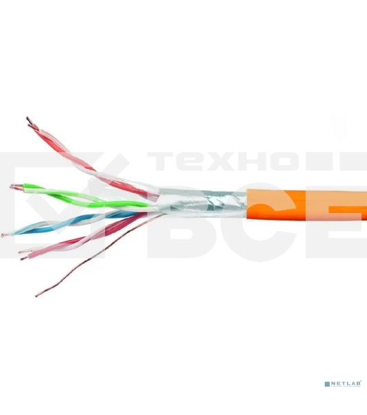 Кабель Cablexpert Россия FPC-5051E-LSZH-4-CU indoor, FTP-LSZH 4x2x0.51, медный, кат.5e, однож., 305м, box, оранжевый