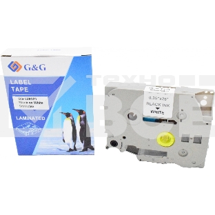 Картридж ленточный G&G GG-TZE221 черный на белом 9x8 для Brother 1010/1280/1280VP/2700VP