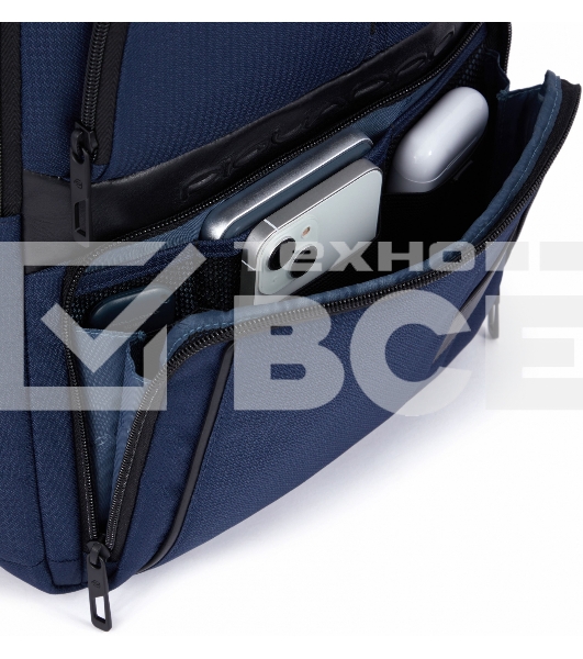 Рюкзак Piquadro Wollem CA6238W129/BLU синий полиэстер/натур.кожа