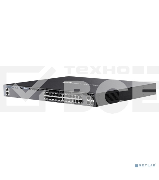 Стекируемый управляемый коммутатор 3 го уровня TP-Link SG6428X Omada с 24 гигабитными портами и 4 портами SFP+