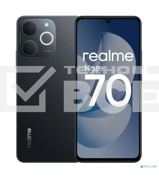 Смартфон Realme Note 70 RMX5313 6/128Gb, черный