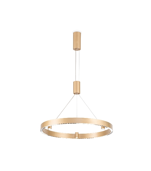 Подвесной светодиодный светильник Ambrella light FL5846/1+3 GD золото 40W 3000K/4200K/6400K D600*1200 (без ПДУ)