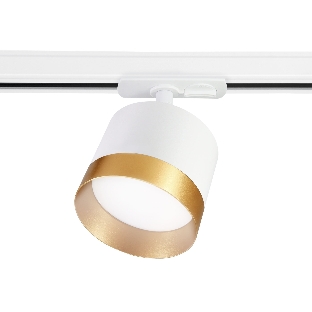 Трековый однофазный светильник Ambrella light GL5361 WH/GD белый/золото GX53 max 12W