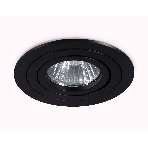 Светильник встраиваемый Ambrella light TN102502 BK черный GU5.3 D92*28, фото 1