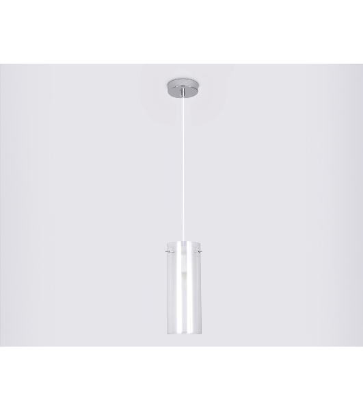 Светильник Ambrella light TR3672 CH/CL/FR хром/прозрачный/белый матовый E14 max 40W D110*1000