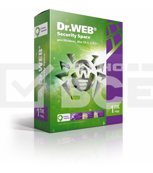 ПО DR.WEB Security Space 1 ПК/1 год (BHW-B-12M-1-A3)