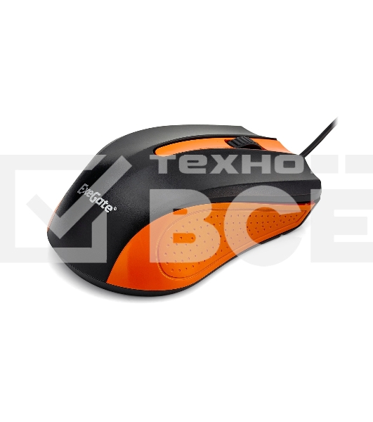 Мышь проводная ExeGate Professional Standard SH-9030BO черный/оранжевый, 1200 dpi, USB, кнопки - 3