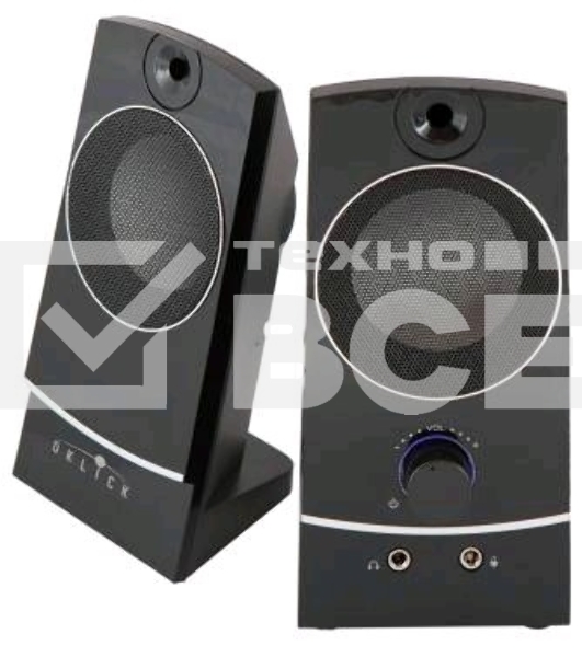 Колонки Oklick OK-118 2.0 черный 4Вт