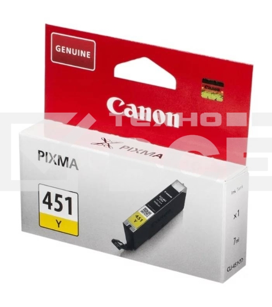 Картридж струйный CLI-451Y (6526B001) для Canon PIXMA iP7240/MG6340/MG5440, Желтый(Yellow), 344стр.