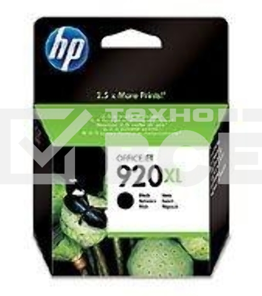 Картридж струйный HP 920XL CD975AE черный для HP OJ 6000/6500 (1200стр.)