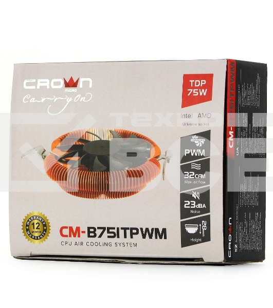 Кулер CROWN для процессора CM-B751TPWM
