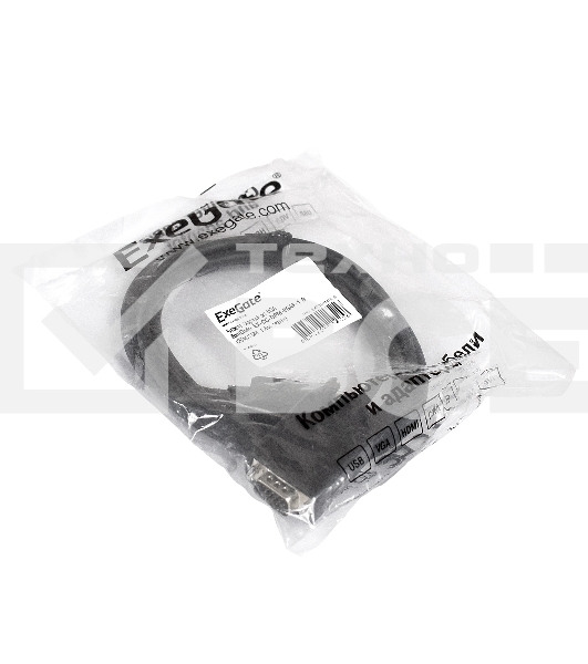 Кабель Exegate EX284914RUS DisplayPort-VGA ExeGate EX-CC-DPM-VGAM-1.8 (20M/15M, 1,8м, экран)