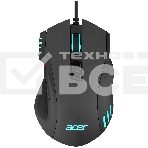 Мышь проводная Acer OMW150 черный, 4800 dpi, USB, кнопки - 8, фото9