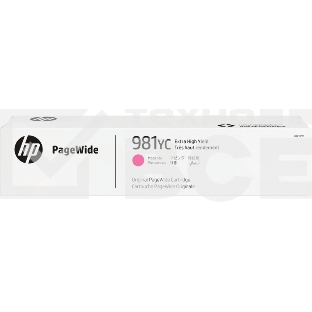 Картридж струйный HP 981YC пурпурный Extra High Yield