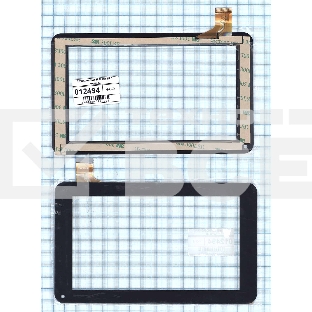 Сенсорное стекло (тачскрин) CZY6632A01-FPC, черное