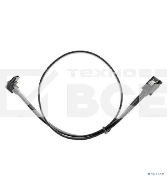 Кабель SATA M --SATA M 3.0V 7 pin  угловой разъем Telecom  0.5m <TUS705-0.5M>