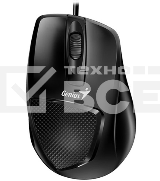 Мышь проводная Genius DX-150X черный, 1000 dpi, USB, кнопки - 3