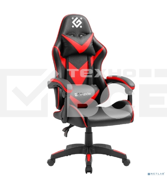 Кресло игровое Defender XCOM BLACK/RED PU