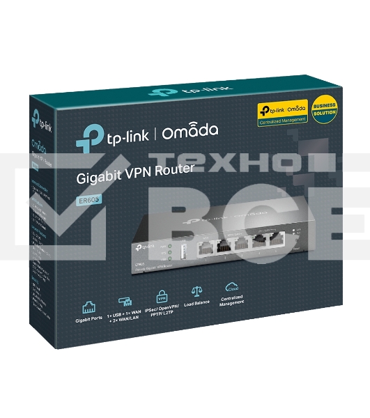 Роутер TP-Link SafeStream ER605 10/100/1000BASE-TX черный